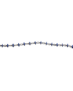 Förderkette gehä D42mm DR1500 PA6GF30/blau Scheibenabst 71,5